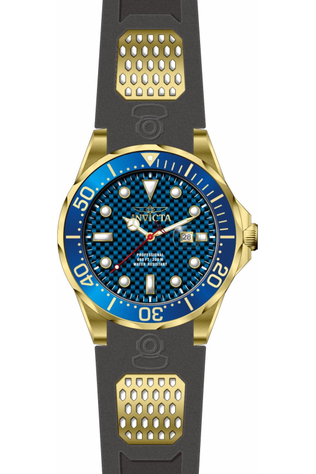 Invicta OCEAN VOYAGE 47690 Herreur - Quartz Movement - Rustfrit Stål med Blå Zifferblad - 47 mm