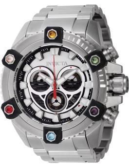 Invicta Coalition Forces 46658 Reloj de Hombre - Movimiento de Cuarzo - Acero Inoxidable con Esfera Plateada - 56 mm