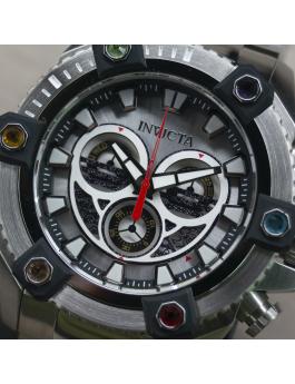 Invicta Coalition Forces 46658 Reloj de Hombre - Movimiento de Cuarzo - Acero Inoxidable con Esfera Plateada - 56 mm