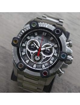 Invicta Coalition Forces 46658 Reloj de Hombre - Movimiento de Cuarzo - Acero Inoxidable con Esfera Plateada - 56 mm