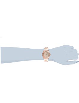 Invicta Angel 21417 Reloj de Mujer - Movimiento de Cuarzo - Acero Inoxidable con Esfera de Oro Rosa - 34 mm