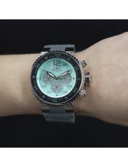 Invicta Pro Diver 47196 Herrenarmbanduhr - Quartz Bewegung - Edelstahl mit Blauem Zifferblatt - 52 mm
