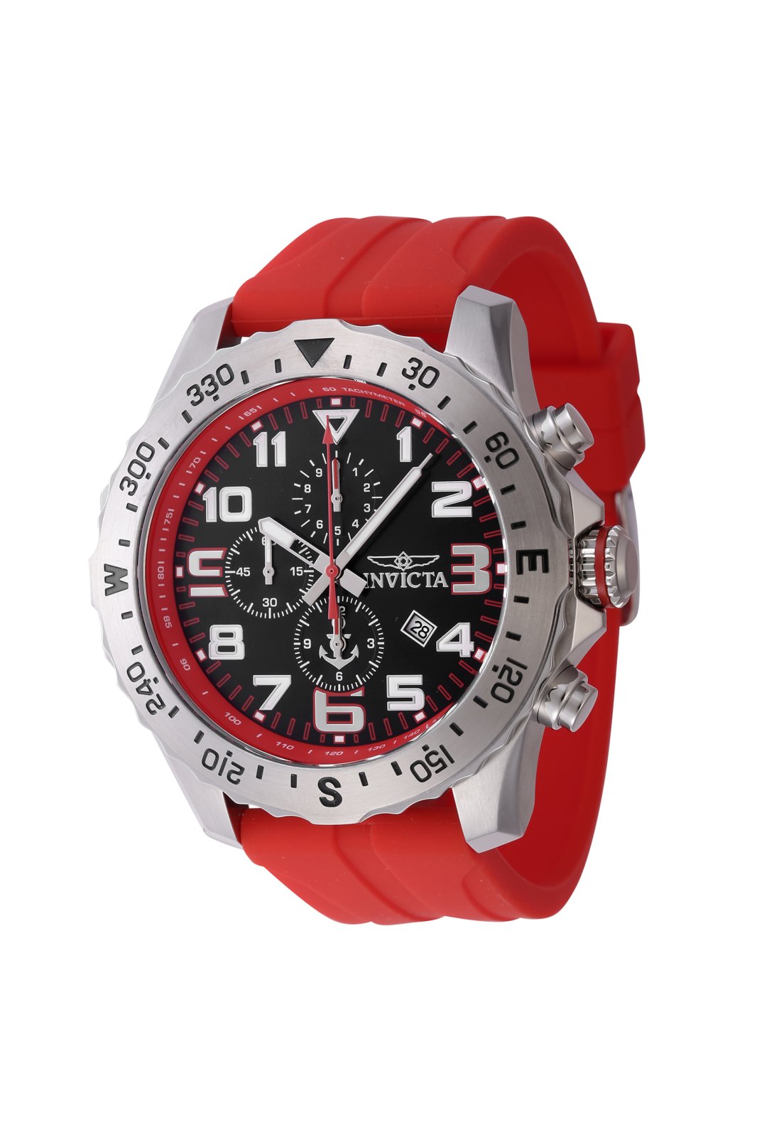 Invicta Ocean Voyage 47259 Pánske hodinky - Quartz strojček - Nerezová oceľ s čiernym ciferníkom - 50 mm