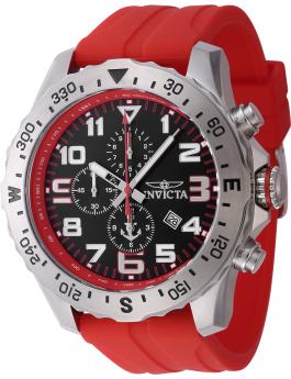 Invicta Ocean Voyage 47259 Pánske hodinky - Quartz strojček - Nerezová oceľ s čiernym ciferníkom - 50 mm