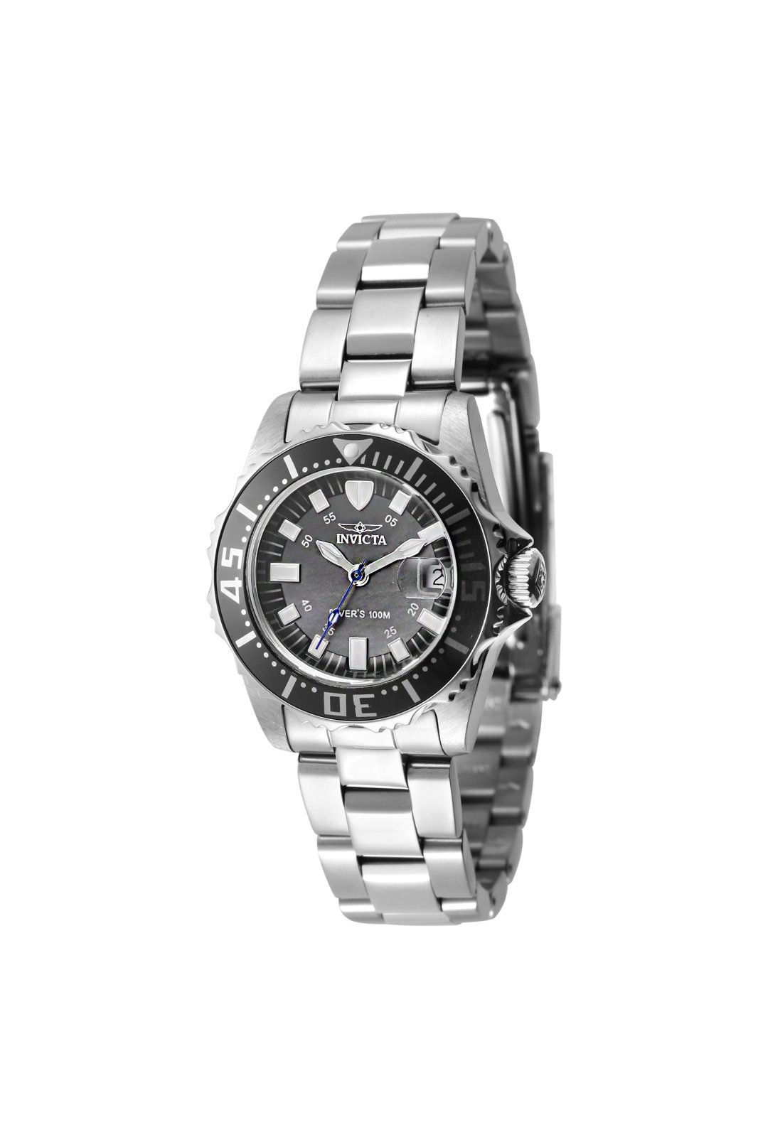 Invicta Ocean Voyage 47662 Dámske hodinky - Quartz strojček - Nerezová oceľ s čiernym ciferníkom - 30 mm