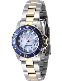 Invicta Ocean Voyage 47664 dameur - Quartz værk - Rustfrit stål med blå urskive - 30 mm