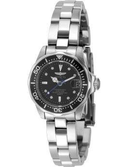 Invicta Ocean Voyage 47675 Ženski ura - Kvarčni mehanizem - Nerjaveče jeklo s črnim številčnico - 24 mm