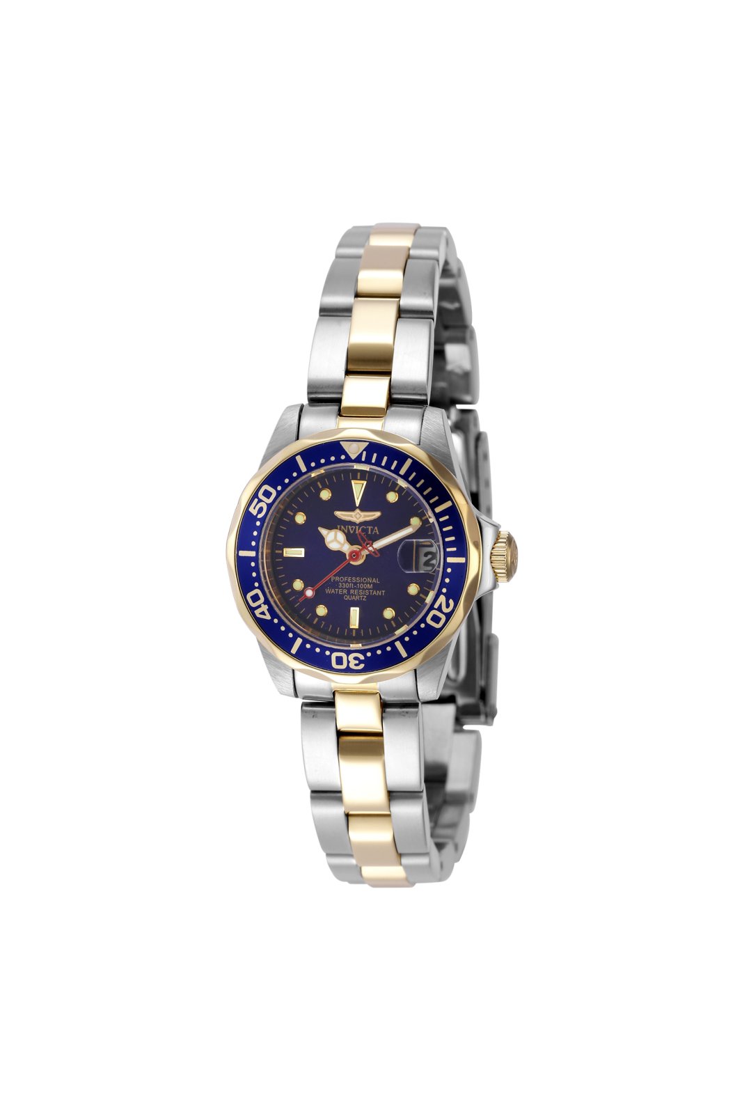 Invicta Ocean Voyage 47679 Ženski ura - Quartz mehanizem - Nerjaveče jeklo z modrim številčnico - 24 mm