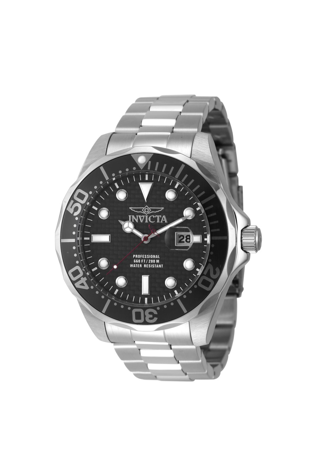 Invicta Ocean Voyage 47691 Pánske hodinky - Quartz strojček - Nerezová oceľ s čiernym ciferníkom - 47 mm