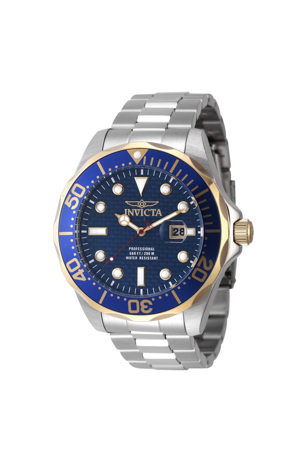 Invicta Ocean Voyage 47693 Herrenuhr - Quarzwerk - Edelstahl mit blauem Zifferblatt - 47 mm
