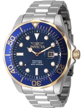Invicta Ocean Voyage 47693 Herrenuhr - Quarzwerk - Edelstahl mit blauem Zifferblatt - 47 mm