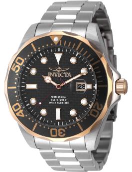 Invicta Ocean Voyage 47694 Moška ura - Kvarčni mehanizem - Nerjaveče jeklo s črnim številčnico - 47 mm