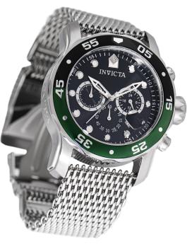 Invicta Pro Diver 47631 Reloj para Hombre - Movimiento de Cuarzo - Acero Inoxidable con Esfera Negra - 48 mm