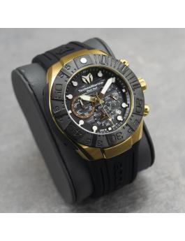 TechnoMarine Reef TM-523012 Herren Uhr - Quartz Bewegung - Edelstahl mit Schwarzem Zifferblatt - 45 mm