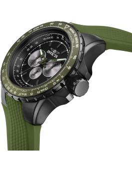 Invicta Aviator 39302 Men's Watch - Quartz Movement - Stainless Steel with Black Dial - 50 mm