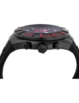 TechnoMarine Reef TM-523010 Reloj de Hombre - Movimiento de Cuarzo - Acero Inoxidable con Esfera Negra - 45 mm