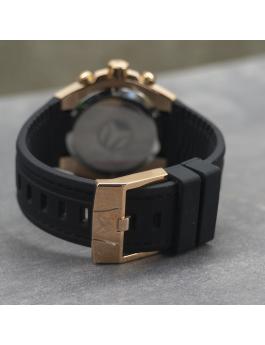 TechnoMarine Reef TM-523011 Reloj de Hombre - Movimiento de Cuarzo - Acero Inoxidable con Esfera Negra - 45 mm