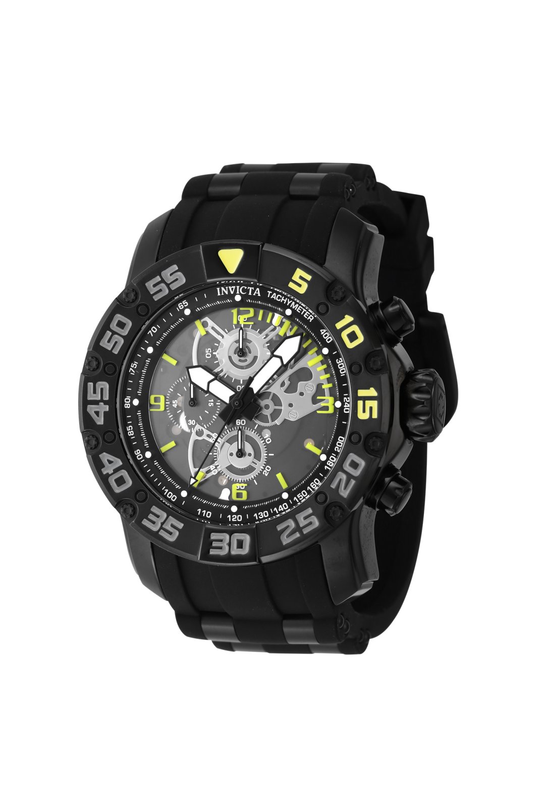 Invicta Racing - JM Limited Edition 48066 Men's Watch - Waterproof - Analogue - Quartz Movement - Stainless Steel with Grey Dial - 45 mm, Black, Strap