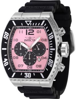 Invicta Pro Diver 47286 Men's Watch - Quartz Movement - Stainless Steel with Pink Dial - 51 mm