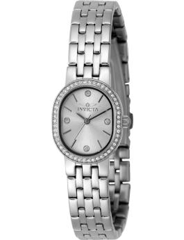 Invicta Angel 48134 Women's Watch - Quartz Movement - Stainless Steel with Silver Dial - 20 mm
