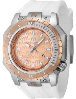 TechnoMarine Manta TM-224005 Reloj de Hombre - Movimiento de Cuarzo - Acero Inoxidable con Esfera de Oro Rosa - 49 mm