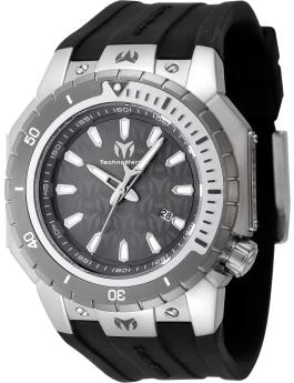TechnoMarine Manta TM-224006 Herrenarmbanduhr - Quarzwerk - Edelstahl mit Grauem Zifferblatt - 49 mm