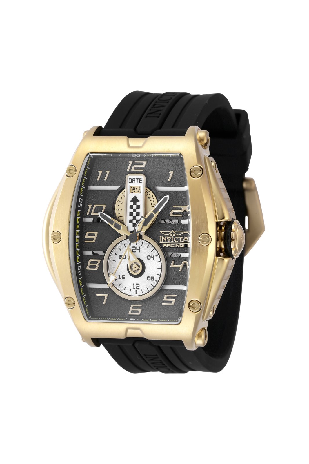 Orologio Invicta Racing Uomo 46mm – Cassa In Acciaio, Movimento Quarzo, Quadrante Grigio