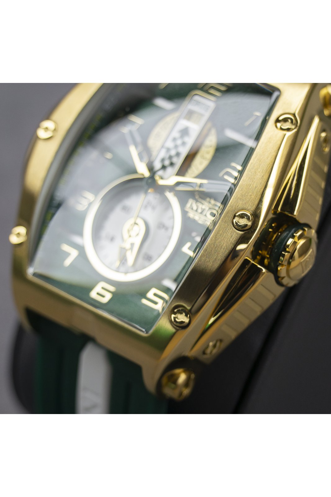 Invicta Racing 47728 Orologio da Uomo - Impermeabile - Analogico - Movimento Quarzo - acciaio inossidabile con quadrante verde - 46mm