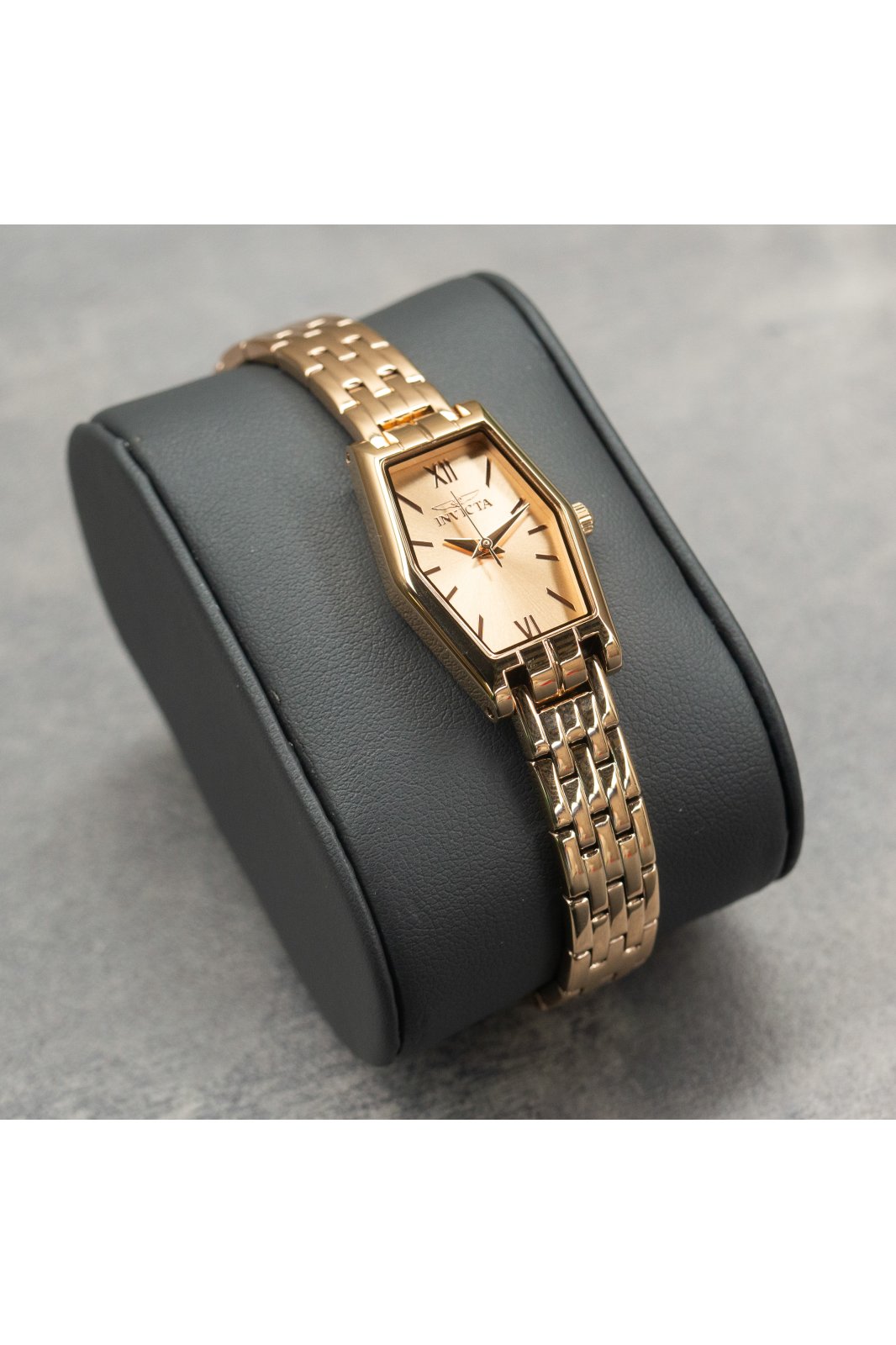 Invicta Angel 48129 Reloj de Mujer - Movimiento de Cuarzo - Acero Inoxidable con Esfera de Oro Rosa - 20 mm