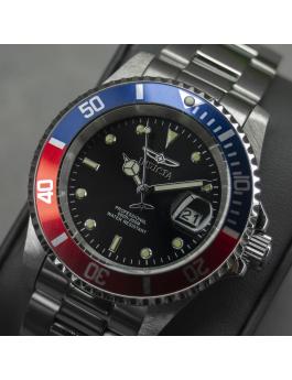 Invicta Pro Diver 47354 Men's Watch - Quartz Movement - Stainless Steel with Black Dial - 40 mm