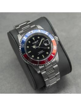 Invicta Pro Diver 47354 Men's Watch - Quartz Movement - Stainless Steel with Black Dial - 40 mm
