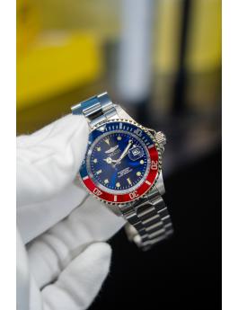 Invicta Pro Diver 47611 Zegarek Męski - Mechanizm Kwarcowy - Stal Nierdzewna z Niebieską Tarcza - 40 mm