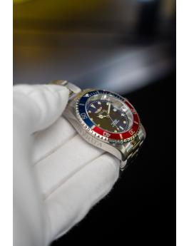 Invicta Pro Diver 47611 Zegarek Męski - Mechanizm Kwarcowy - Stal Nierdzewna z Niebieską Tarcza - 40 mm