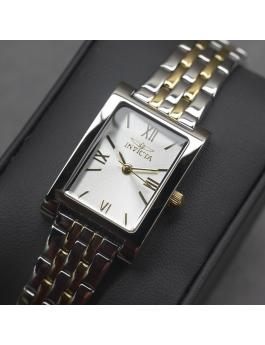 Invicta Angel 48148 Reloj de Mujer - Movimiento de Cuarzo - Acero Inoxidable con Esfera Plateada - 19 mm