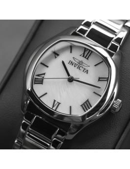 Invicta Wildflower 48234 Damenuhr - Quarzwerk - Edelstahl mit weißem Zifferblatt - 32 mm
