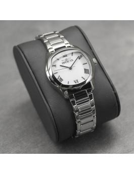 Invicta Wildflower 48234 Damenuhr - Quarzwerk - Edelstahl mit weißem Zifferblatt - 32 mm