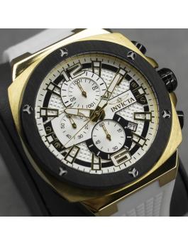 Invicta Racing 48167 Men's Watch - Quartz Movement - Stainless Steel with Silver Dial - 47 mm