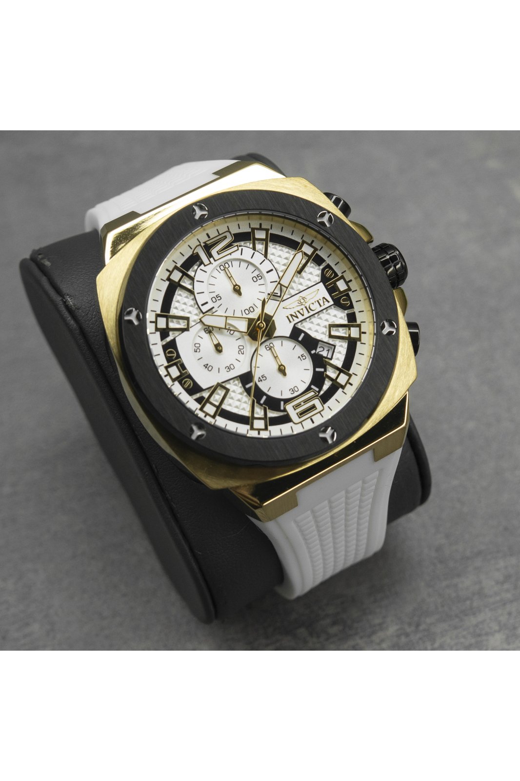 Invicta Racing 48167 Men's Watch - Quartz Movement - Stainless Steel with Silver Dial - 47 mm