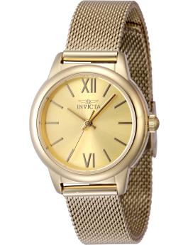 Invicta Angel 48250 Women's Watch - Quartz Movement - Stainless Steel with Gold Dial - 30 mm