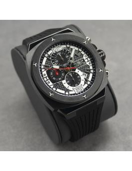Invicta Racing 48164 Montre Homme - Mouvement Quartz - Acier Inoxydable avec Cadran Noir - 47 mm