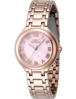 Invicta Wildflower 48232 Damenuhr - Quarzwerk - Edelstahl mit rosa Zifferblatt - 32 mm