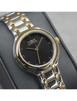 Invicta Wildflower 48229 Relógio Feminino - Movimento de Quartzo - Aço Inoxidável com Mostrador Preto - 32 mm