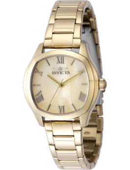 Invicta Wildflower 48235 Reloj de Mujer - Movimiento de Cuarzo - Acero Inoxidable con Esfera Dorada - 32 mm