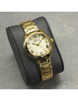 Invicta Wildflower 48235 Orologio da donna - Movimento al quarzo - Acciaio inossidabile con quadrante dorato - 32 mm