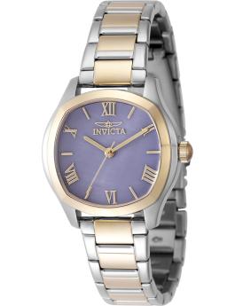 Invicta Wildflower 48241 Reloj de Mujer - Movimiento de Cuarzo - Acero Inoxidable con Esfera Dorada - 32 mm