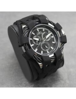 Invicta Bolt Orologio Uomo In Acciaio Inox, Movimento Quarzo, Quadrante Nero, Cassa 48mm, Impermeabile 20 Bar