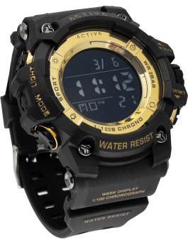 Relógio Masculino Activa Digital ACW8046-003 - Movimento Digital - Plástico com Mostrador Preto - 50 mm