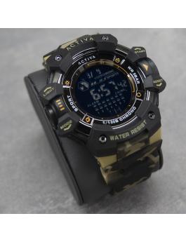 Activa Digital ACW8050MC-001 Montre Homme - Mouvement Quartz - Plastique avec Cadran Noir - 50 mm