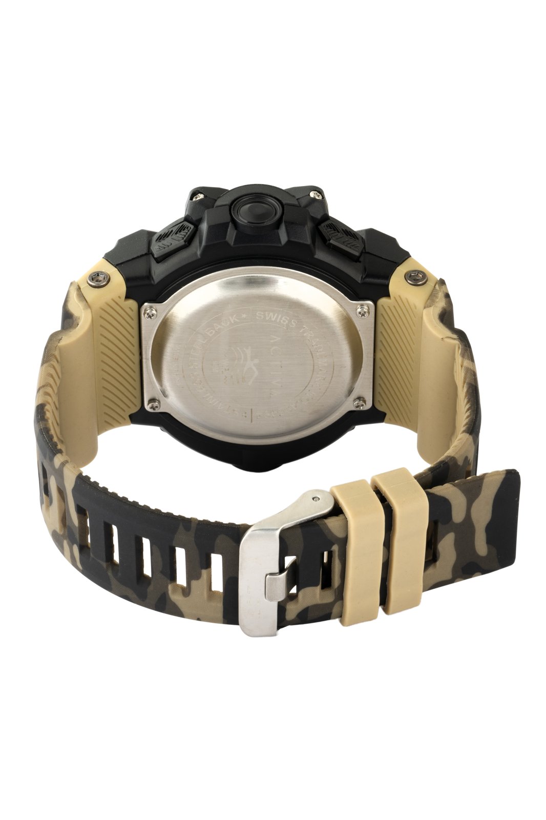 Activa Digital ACW8050MC-001 Montre Homme - Mouvement Quartz - Plastique avec Cadran Noir - 50 mm