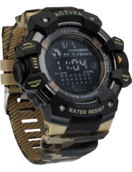Activa Digital ACW8050MC-001 Montre Homme - Mouvement Quartz - Plastique avec Cadran Noir - 50 mm